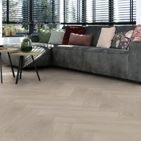 Douwes Dekker PVC visgraat Pepermunt woonkamer