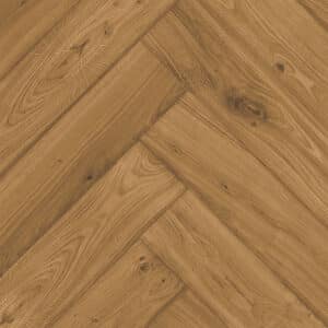 Eiken visgraat vloer van De Vloeren Kenner in de kleur Dark Oak