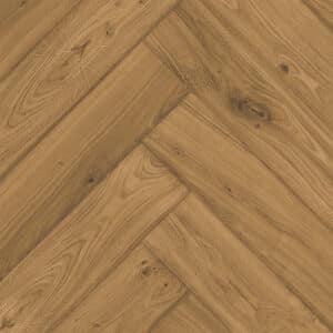 Eiken visgraat vloer van De Vloeren Kenner in de kleur Smoked Oak