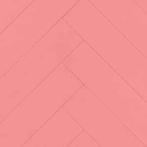 Eiken visgraat vloer van De Vloeren Kenner in de kleur dekkend roze